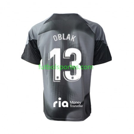 Camiseta Atlético Madrid Jan Oblak 13 Portero Segunda Equipación 2022/2023